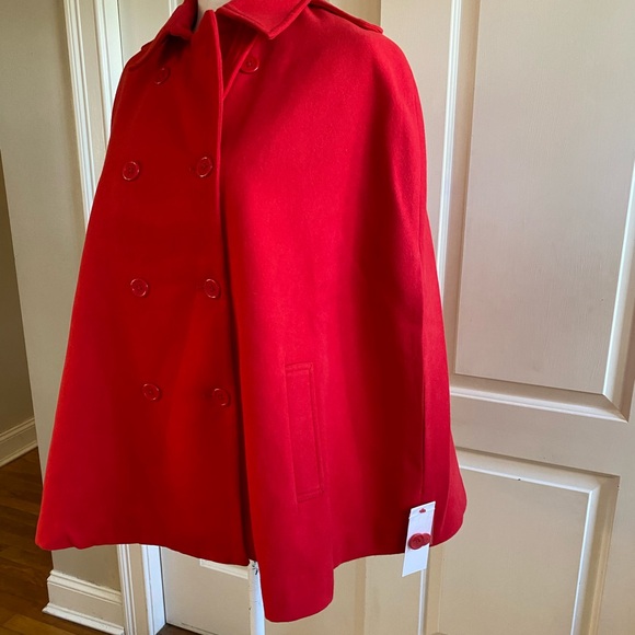 Red wool poncho coat ❤️😍🥰❤️😍🥰❤️😍🥰 - Picture 13 of 13